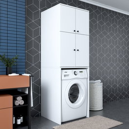 Hanah Home Armario para Lavadora Blanco